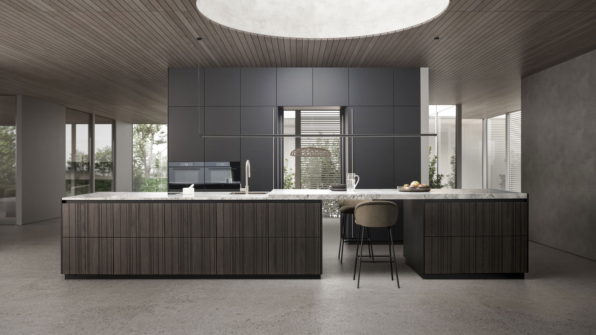 Leicht Bahia Designküche mit Insel