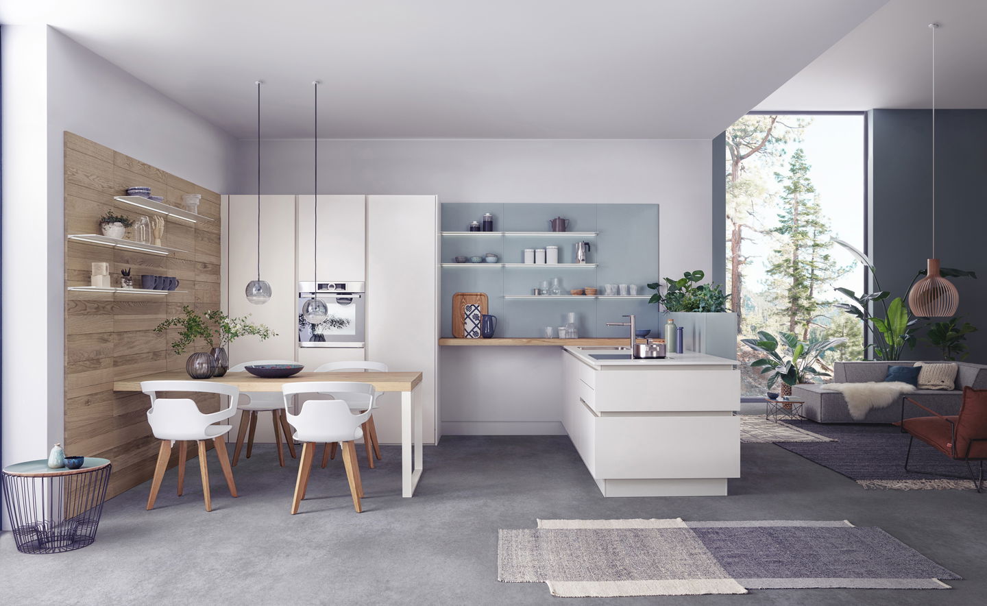 LEICHT Fenix moderne Küche Weiß