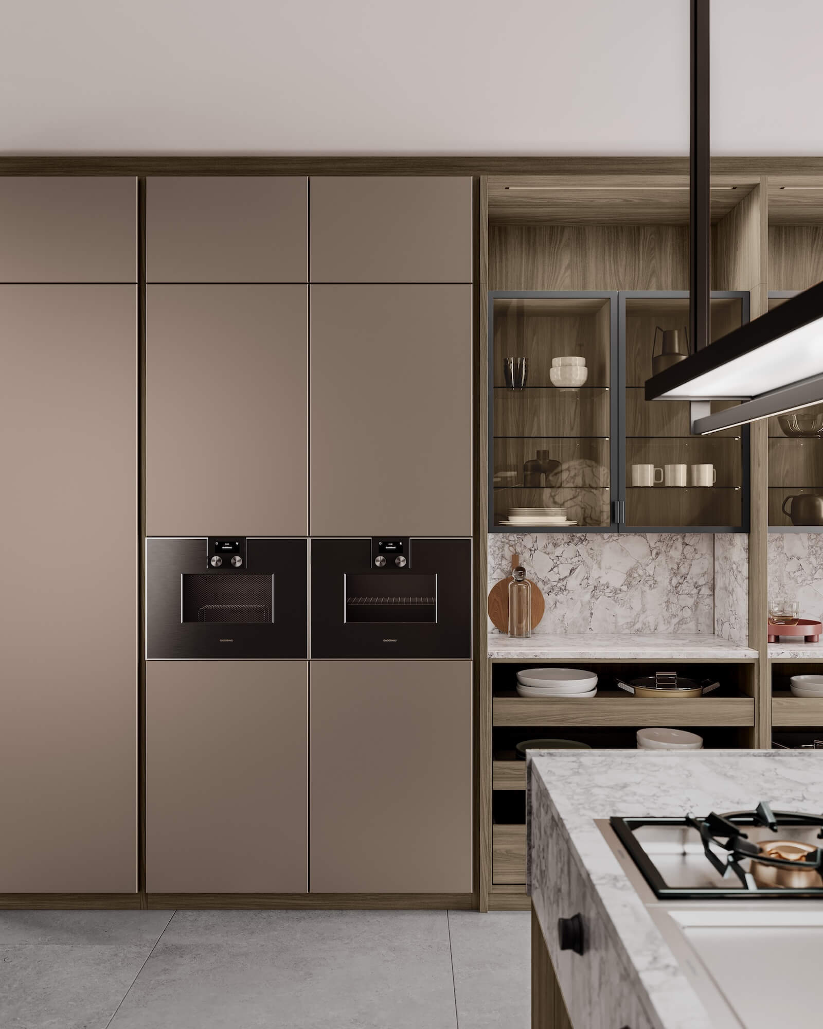 LEICHT IDEA Designkueche mit Premium Backofen von Gaggenau