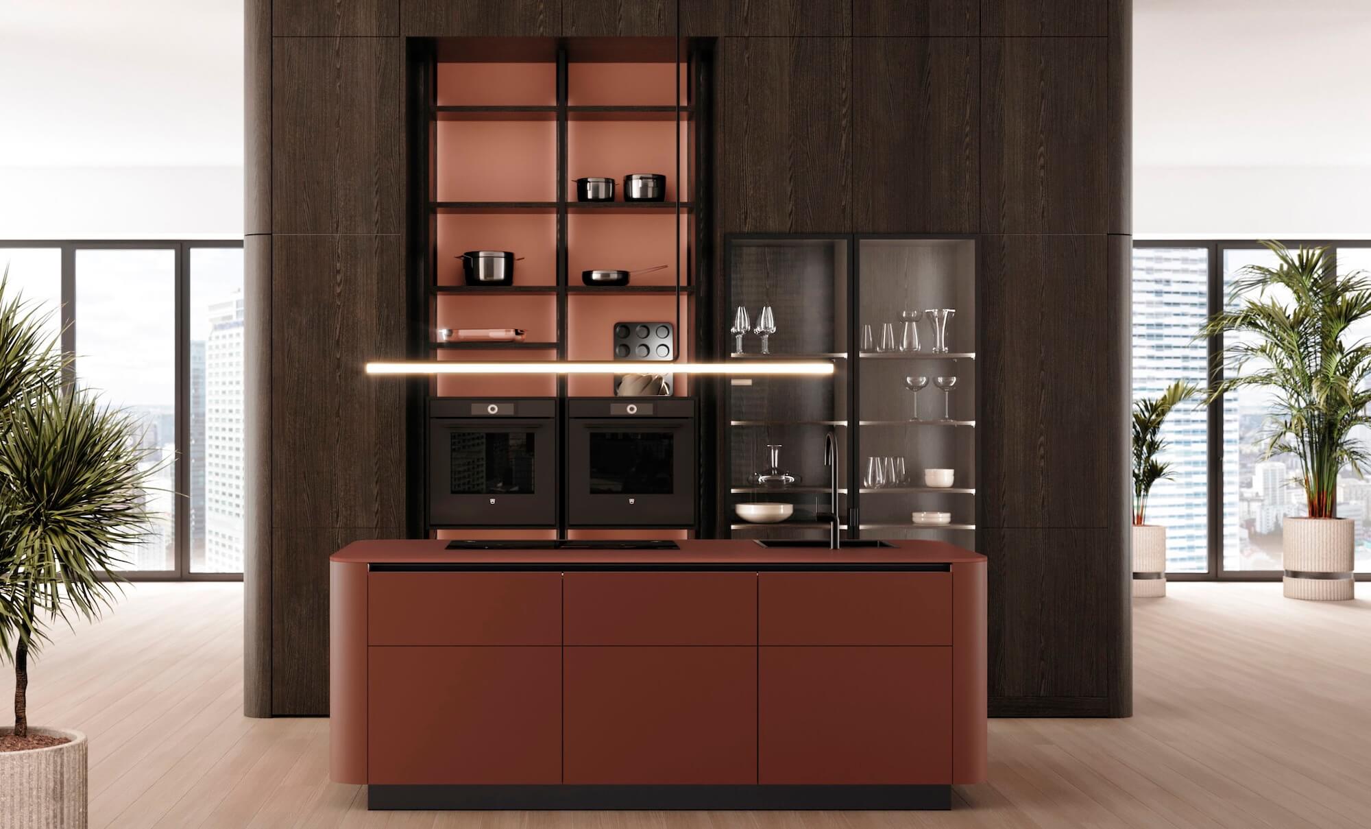 LEICHT-Classic-FS-Kueche-mit-Rundwangen-in-Karminrot