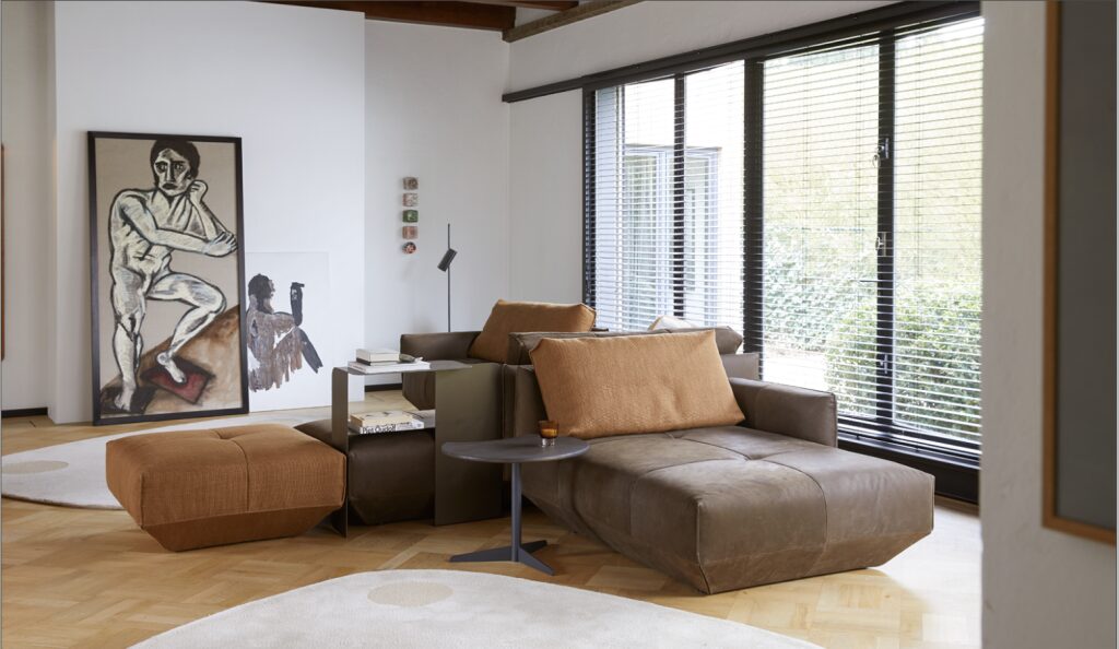 Label van Den Berg Polsterbank Leder