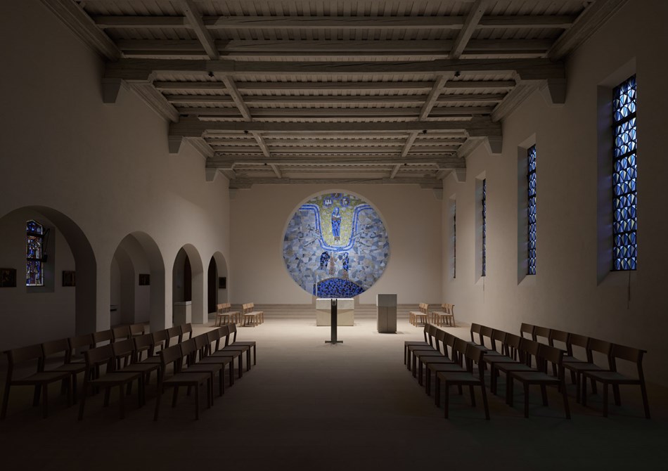 Georg Bechter Licht DOT 28 POWER in einer Kirche