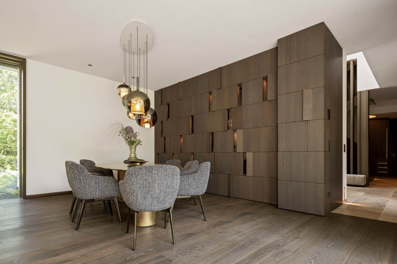 Schotten & Hansen Wandverkleidung aus Holz im Esszimmer