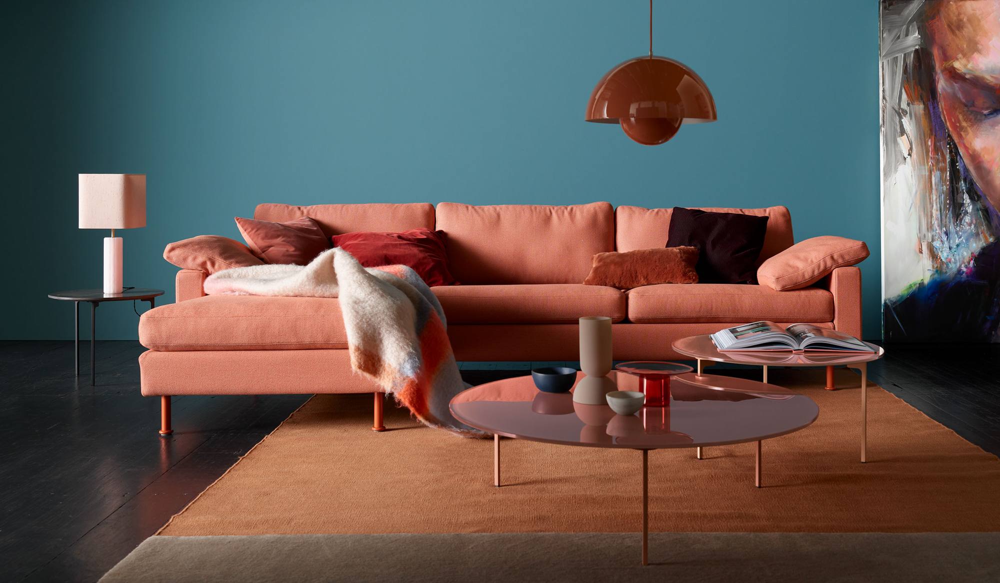 COR Conseta Modul Sofa in Koralle