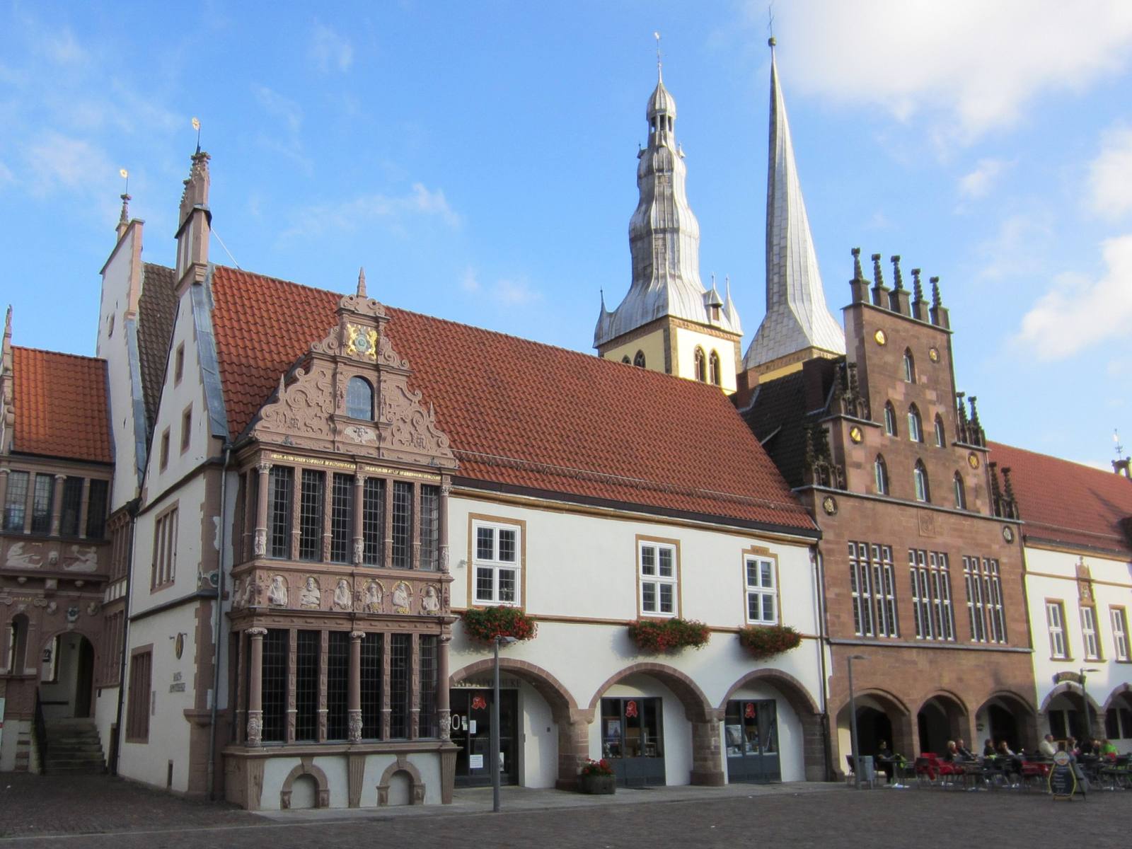 Freifrau Rathaus in Lemgo, dem Sitz der Manufaktur