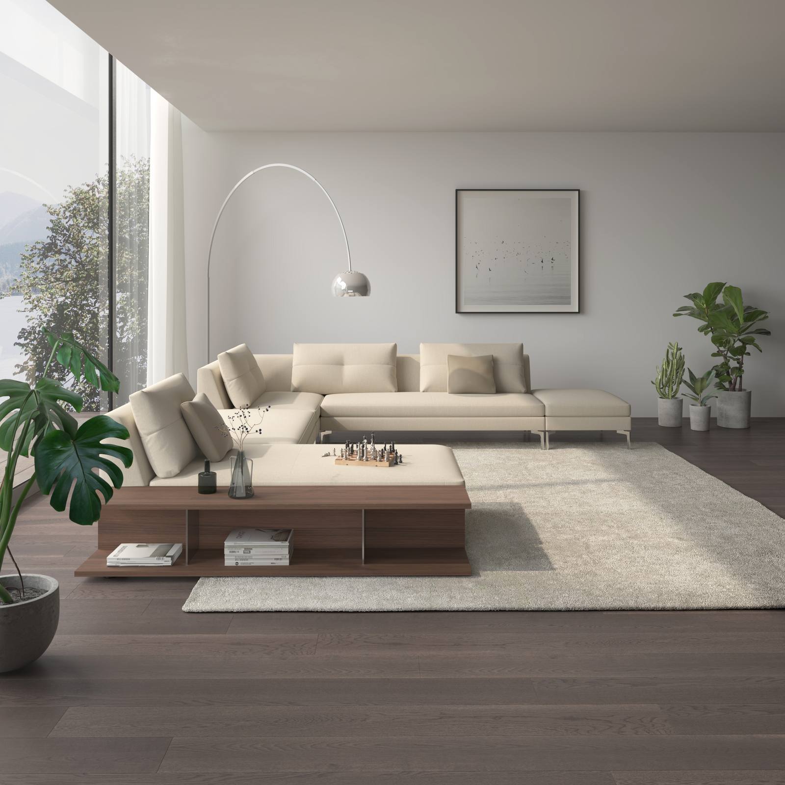 WEIBELWEIBEL GIL Sofa in einem Wohnraum mit Holzboden